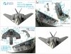 Quinta Studio QD32118 F-117A 3D-Printed & coloured Interior on decal paper (Trumpeter) 1/32